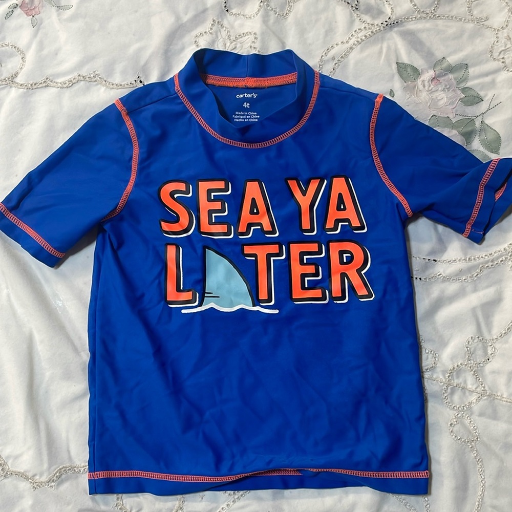 Carter’s swim shirt